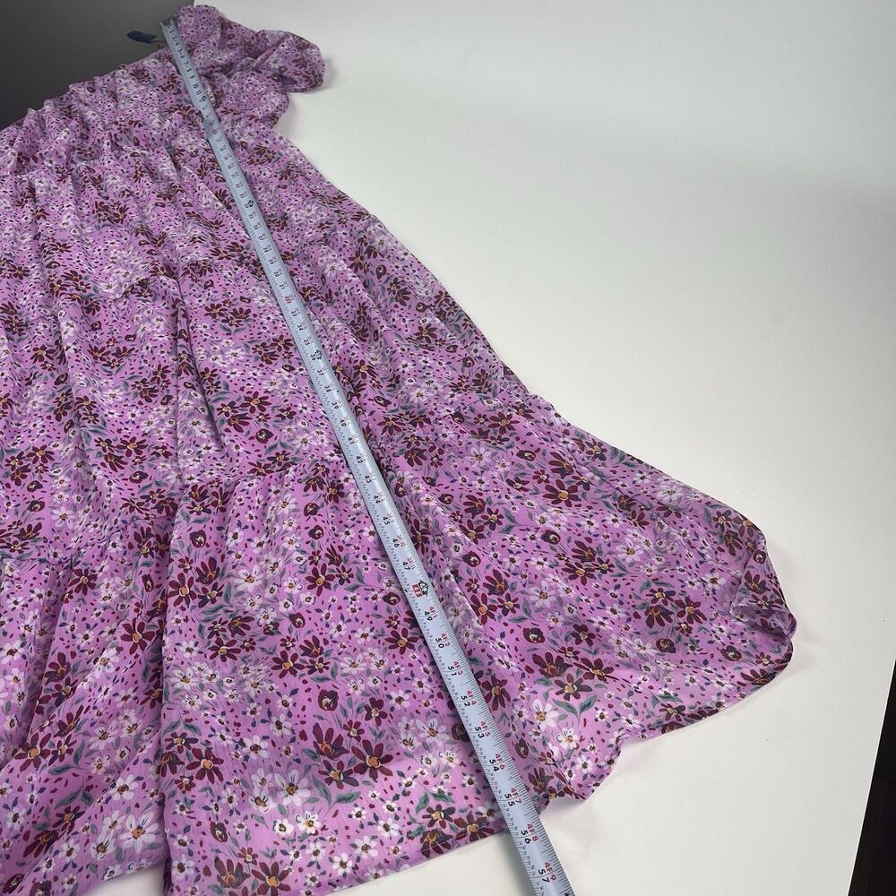 Draper James Ditsy Floral Tiered Maxi Dress size 2X Cottagecore Peasant Prairie - Picture 8 of 13